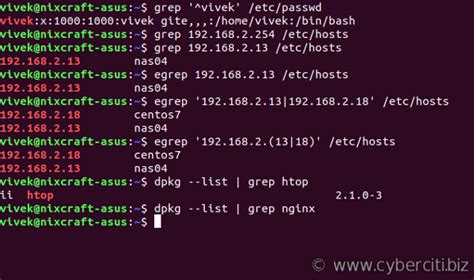 How to use the grep Command .